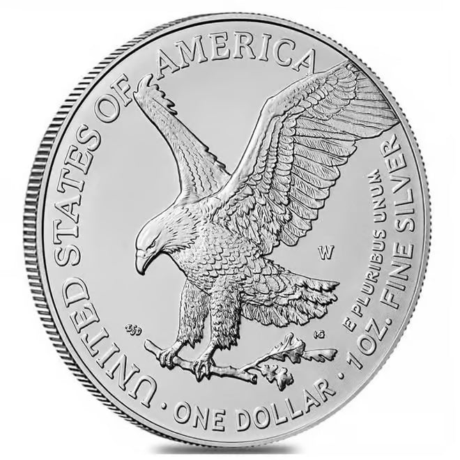 2024 1 oz Silver American Eagle $1 Coin BU image 3