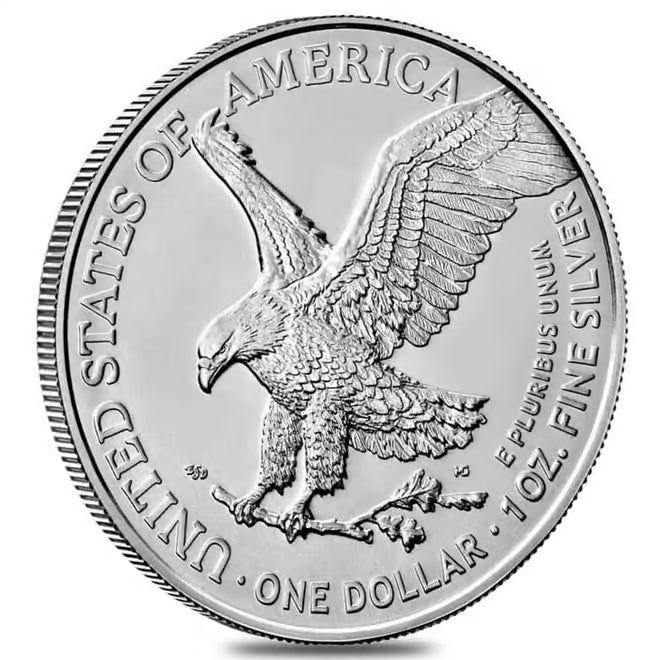 2025 1 oz Silver American Eagle $1 Coin BU image 2