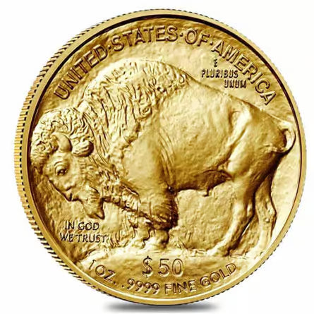 1 oz Gold American Buffalo $50 Coin BU (Random Year) image 3