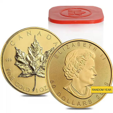 1 oz Canadian Gold Maple Leaf $50 Coin (Random Year) image 1