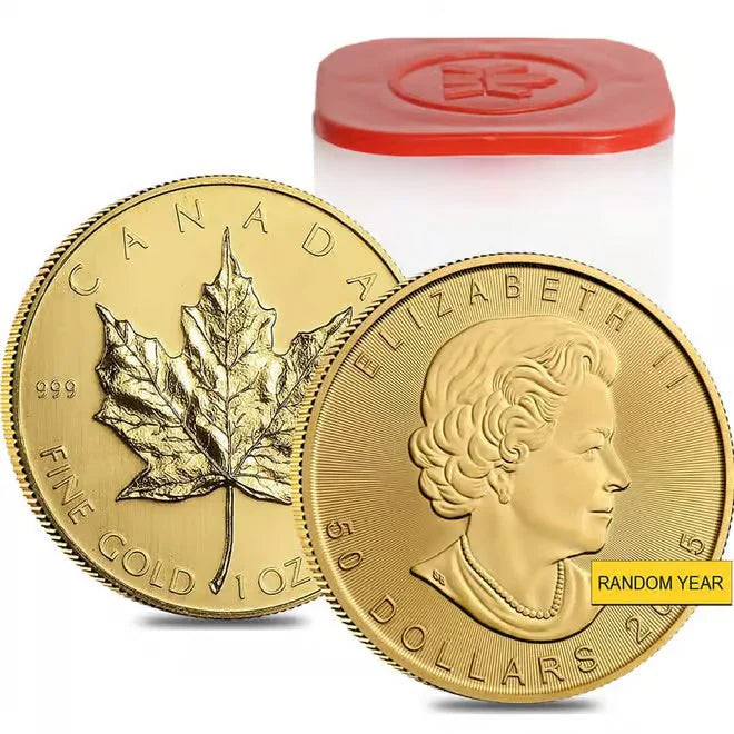 1 oz Canadian Gold Maple Leaf $50 Coin (Random Year) image 1